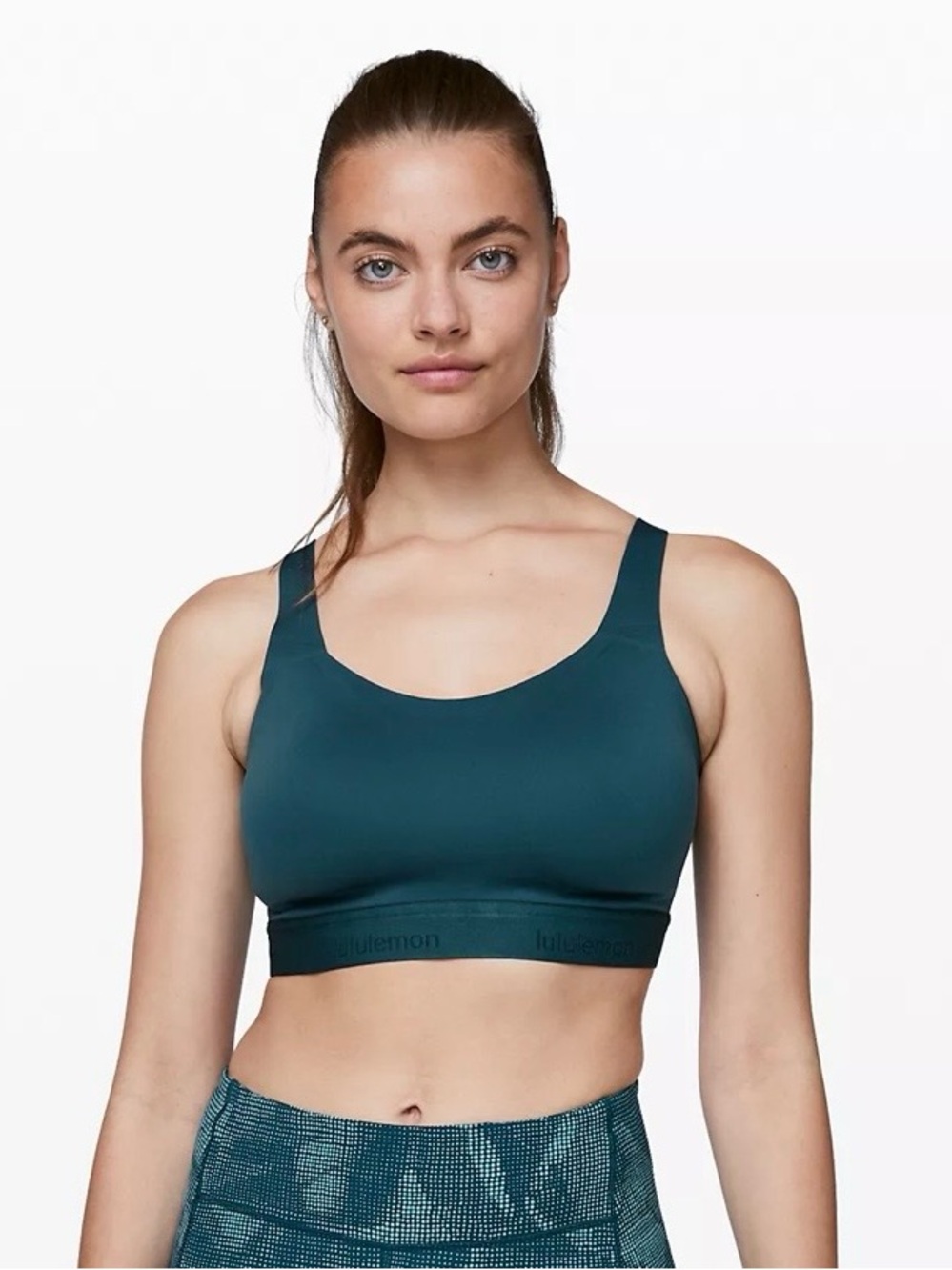 lululemon athletica Deep Teal Sports Bra - Smooth Support